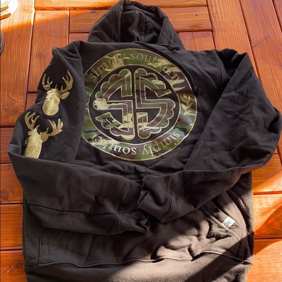 Simply Southern ACDMY Black Deer Hoodie - Picture 4 of 6